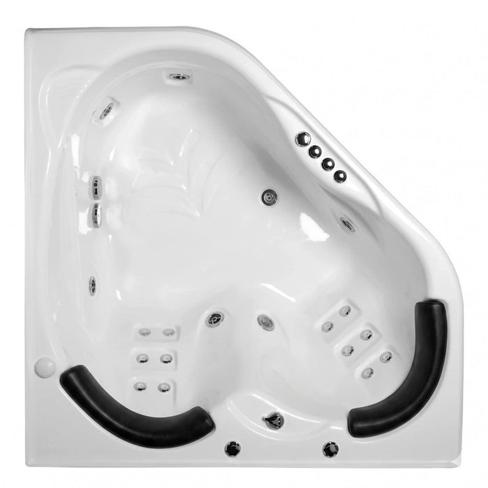 Sapphira Spa Bath Tub 1500*1500*600mm 18 Jets Acrylic Drop in Corner
