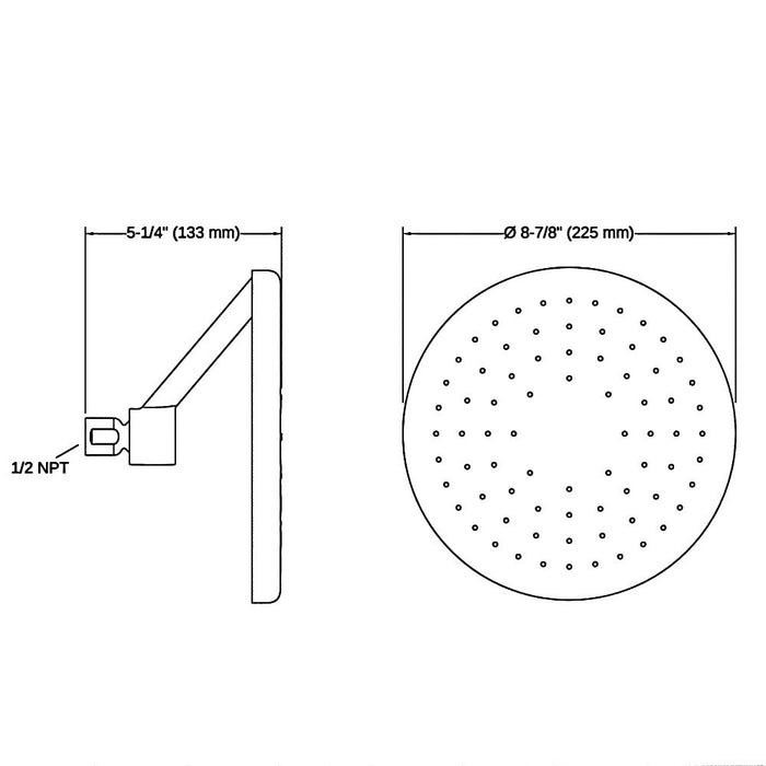 255mm Kohler Statement Open Rain Iconic Rainhead Round Shower Heads