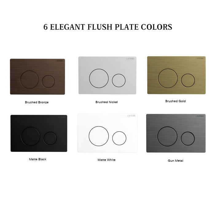 590*395*500mm Lafeme Autolux Rimless Space-Saving Wall Faced Smart Toilet Suite With Auto Lid & Foot Sensor
