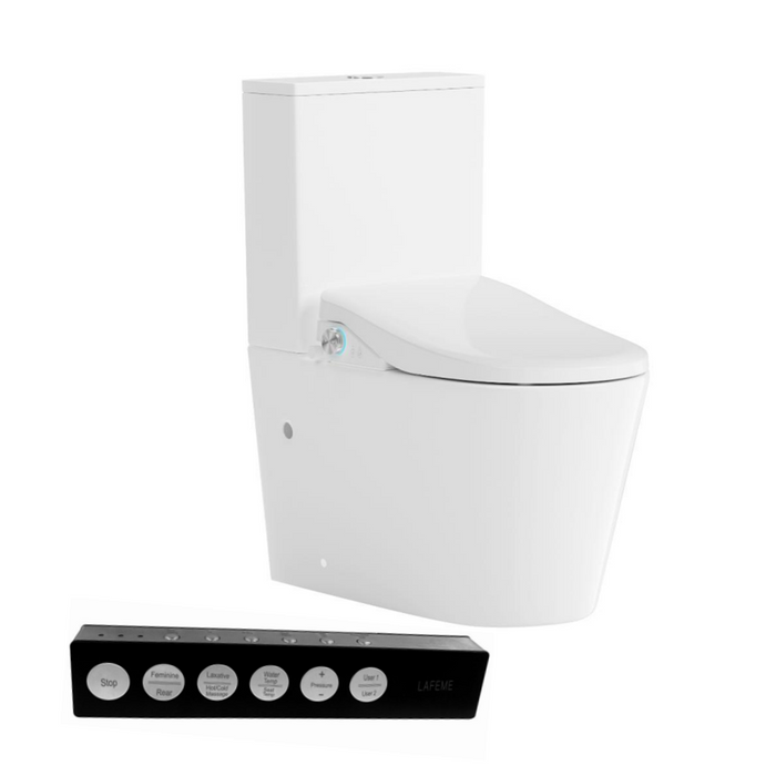 655*375*870mm Lafeme Thea/Catania Vega Rimless Tornado Back To Wall Smart Toilet Suite With Extra Height
