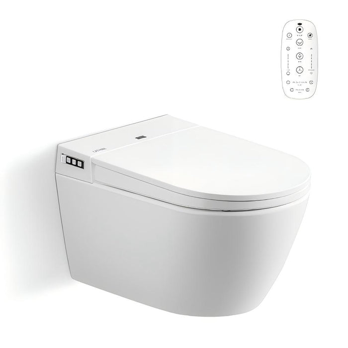 590*400*425mm Lafeme Sesto Rimless Wall Hung Minimalist Smart Toilet Suite With Advanced Self-Cleaning