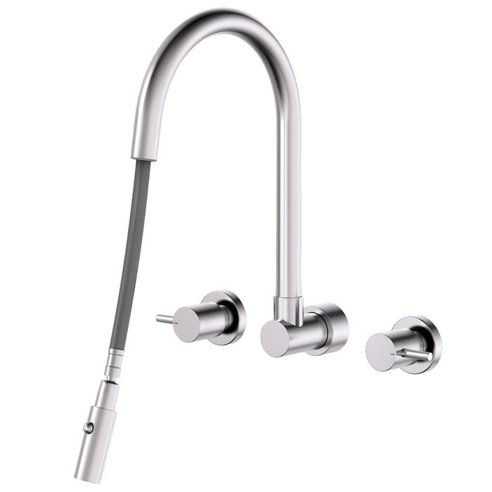 Suprema XPRESSFIT XOXO Stainless Steel Retractable Slimline Wall Spout