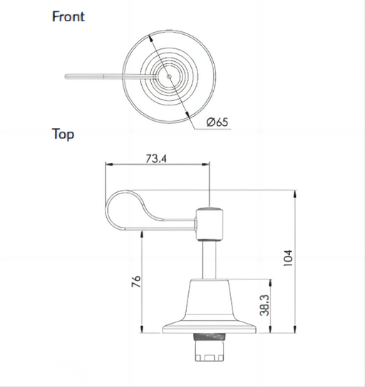 Pair Lever Handle Wall Top Assembly - HD reno
