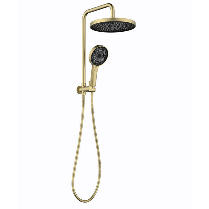 Linkware The Gabe Round Three Function Twin Shower On Rail