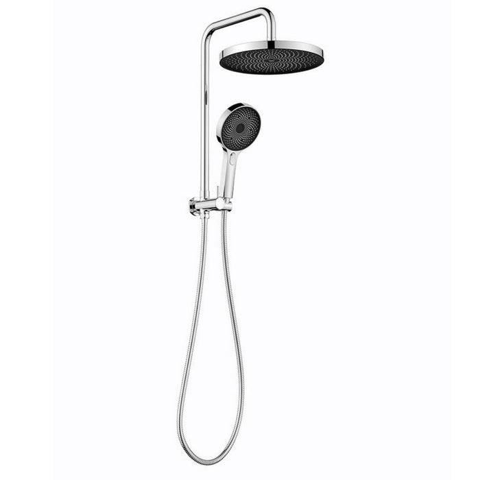 Linkware The Gabe Round Three Function Twin Shower On Rail