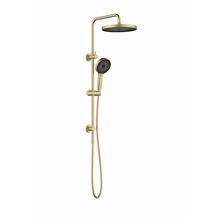 Linkware The Gabe Round Twin Shower With Adjustable Slide Rail