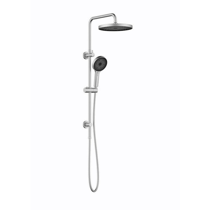 Linkware The Gabe Round Twin Shower With Adjustable Slide Rail