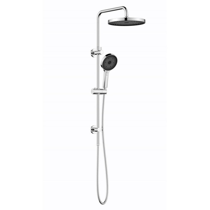 Linkware The Gabe Round Twin Shower With Adjustable Slide Rail