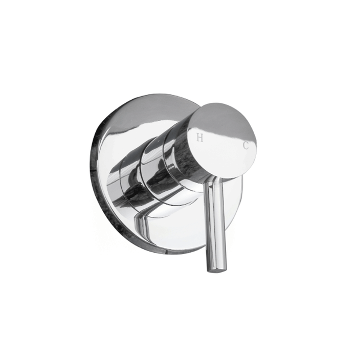 Dan Elle Round Wall Mixer Pin Lever Handles Chrome