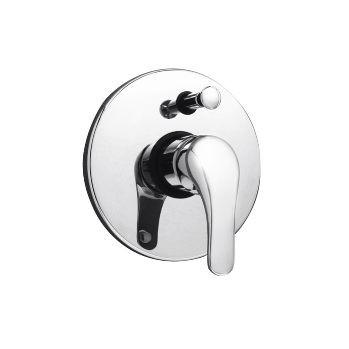 Chrome Chloe Wall Mixer with Diverter