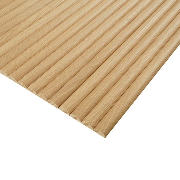 25mm Natural Oak Round Timber Veneer Flexible Wall Panel