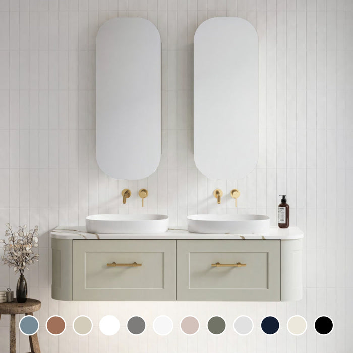 TIMBERLINE SANTOS TRADITIONAL CUSTOM WALL HUNG VANITY (ALL SIZING)