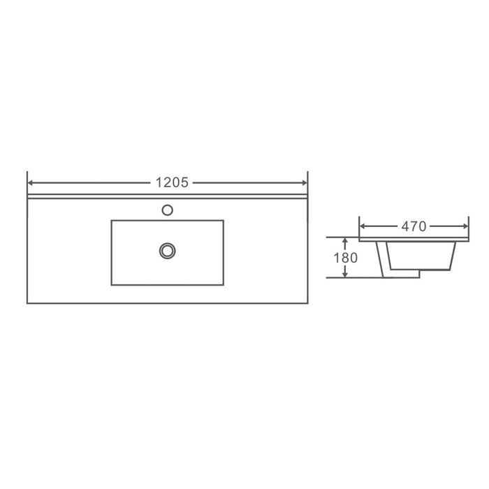600-1200*455*830mm Mercio Bella Notaio Walnut Freestanding Vanity