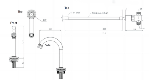 Knee Operated Valve Kit-WAND - HD reno