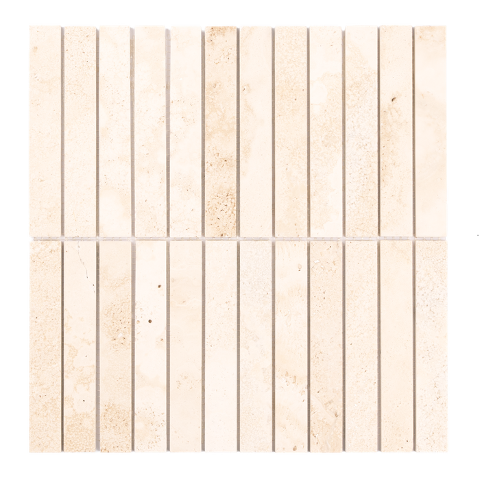 286*292*8mm Trinity SUPER WHITE TRAVERTINE HONED CREMA SOFT KIT KAT 0.9186M2/Ctn