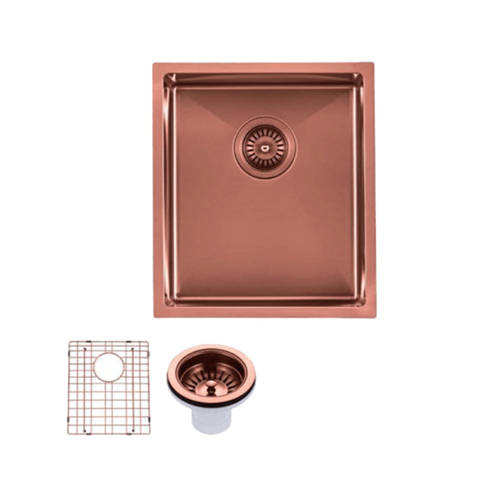 390*450*215mm ACA 1.2mm Stainless Steel PVD Coating Round Corner Single Bowl Kitchen Sink