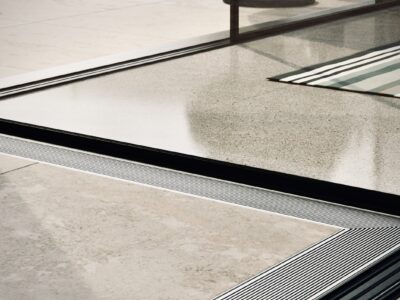 Slimline Linear Drainage system with Architectural (AR) grate style