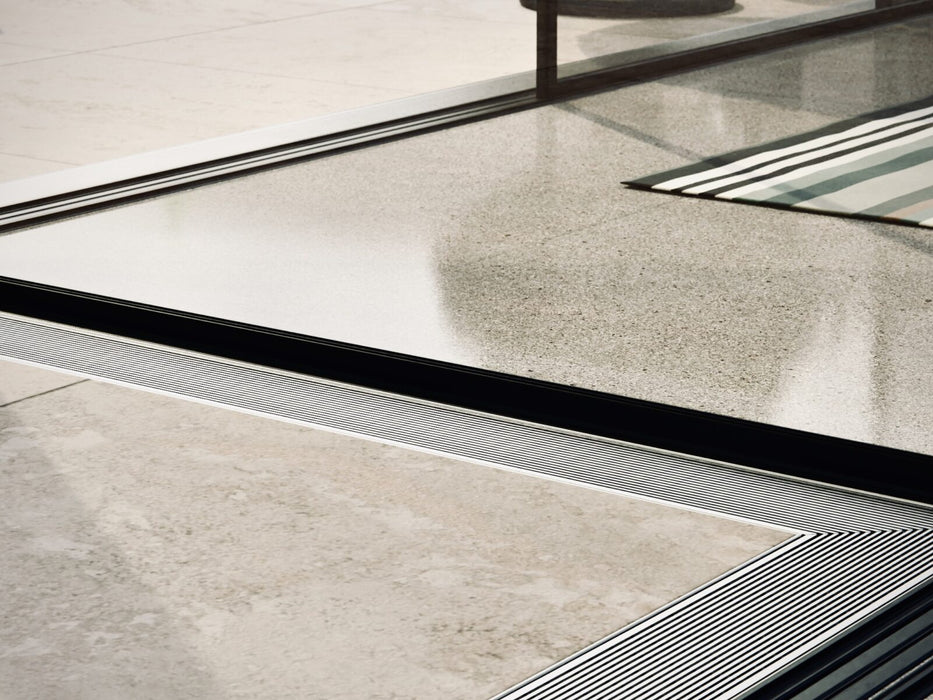 Slimline Linear Drainage system with Architectural (AR) grate style