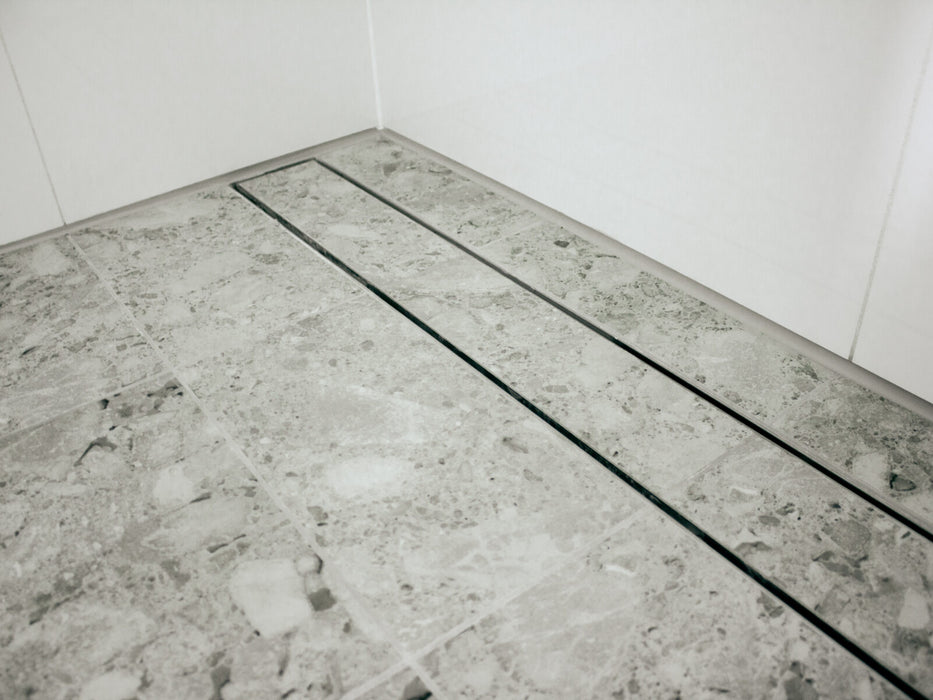Slimline Linear Drainage system with Tile Insert (Ti) grate style