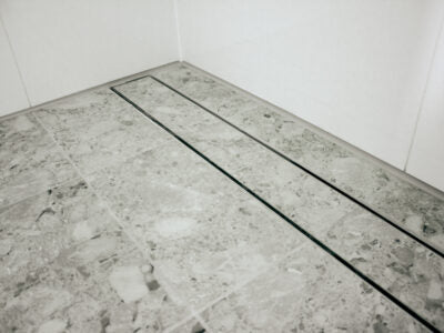 Slimline Linear Drainage system with Tile Insert (Ti) grate style