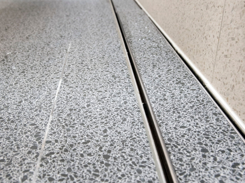 Slimline Linear Drainage system with Tile Insert (Ti) grate style