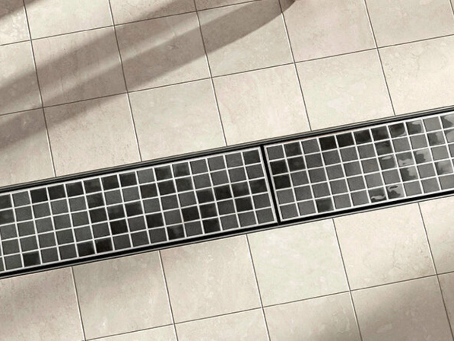Slimline Linear Drainage system with Tile Insert (Ti) grate style