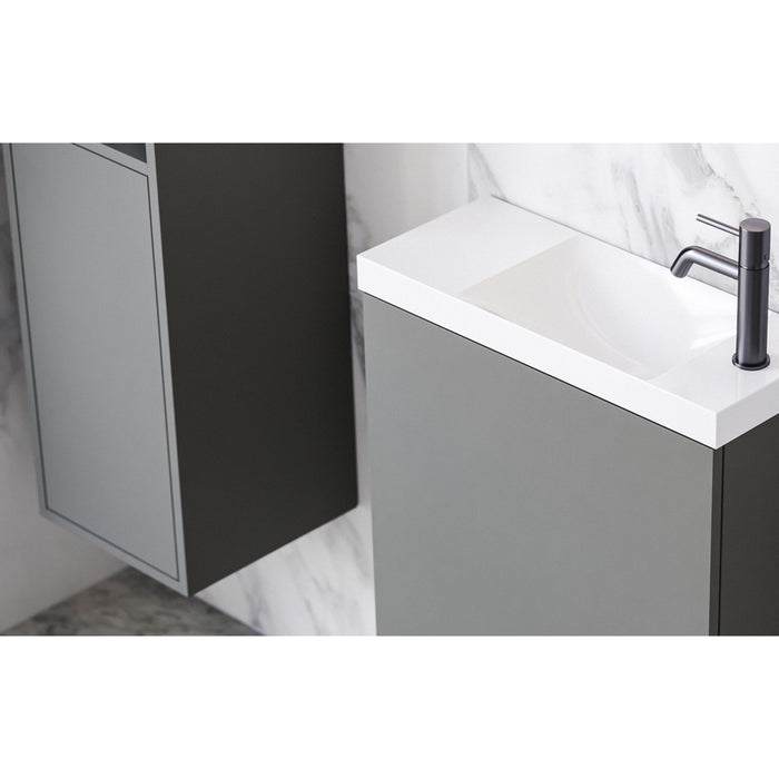 TIMBERLINE DARK GREY SATIN CABINET SAMPLE