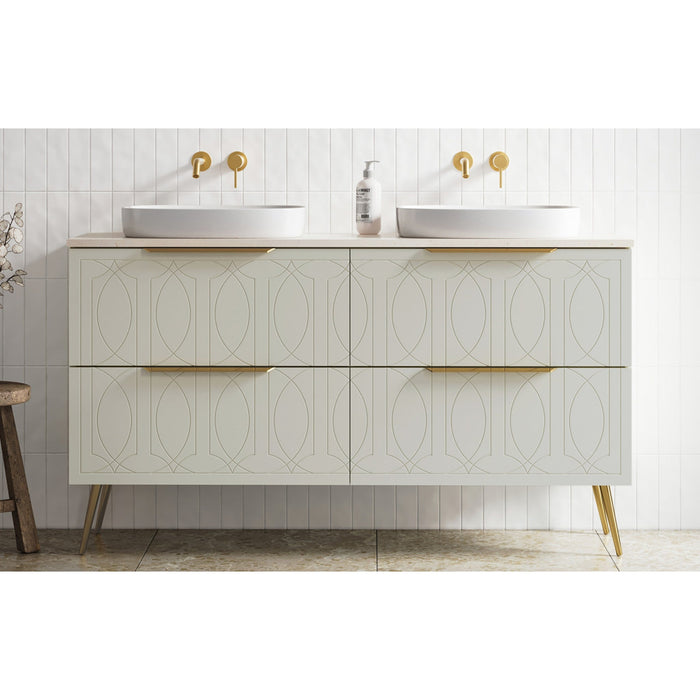 TIMBERLINE GREY BEIGE SATIN CABINET SAMPLE