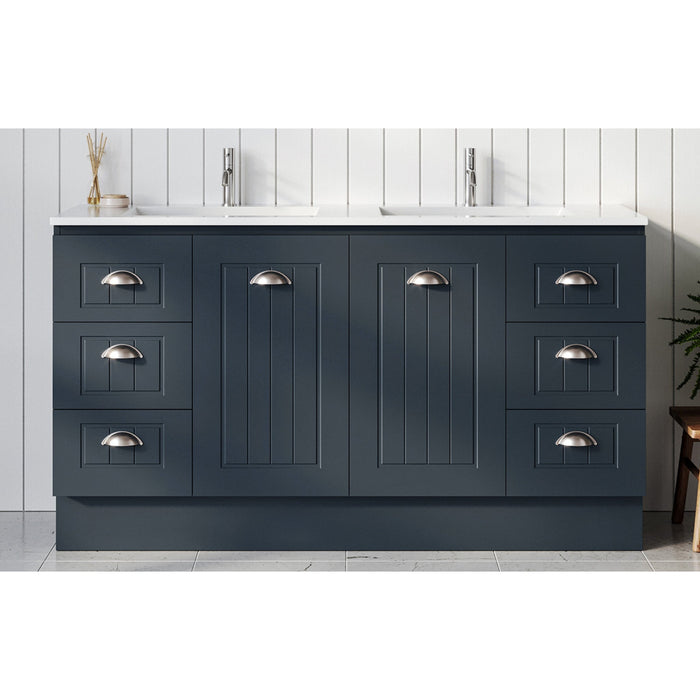 TIMBERLINE NAVY BLUE SATIN CABINET SAMPLE