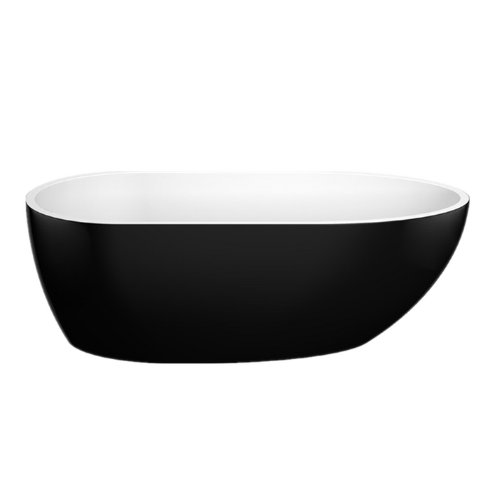1690*775*585mm Poseidon VBT Gloss White/Gloss Black/Matt White Oval Acrylic Freestanding Bathtub
