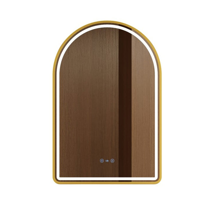 600*900mm Mercio Venus Brushed Gold/Brushed Nickel/Gun Metal/Matt Black Arch Frame Motion Sensor LED Mirror