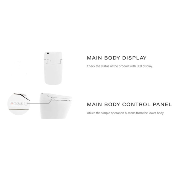 720*410*525mm The Bidet Shop Prince Throne Luxury Tankless Bidet Smart Toilet Suite