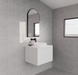 600-1800*450*400mm Vienna Matt White MR Melamined Board Panel With PVC Coating Fluted Wall Hung Vanity - HD reno