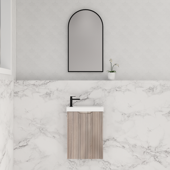 450*250*550mm Vienna White Oak Wall Hung Mini Vanity