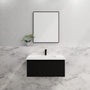 600-1800*450*400mm Vienna Matt Black MR Melamined Board Panel With PVC Coating Fluted Wall Hung Vanity - HD reno