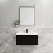 600-1800*450*400mm Vienna Matt Black MR Melamined Board Panel With PVC Coating Fluted Wall Hung Vanity - HD reno