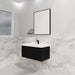 600-1800*450*400mm Vienna Matt Black MR Melamined Board Panel With PVC Coating Fluted Wall Hung Vanity - HD reno