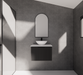 600-1800*450*400mm Vienna Matt Black MR Melamined Board Panel With PVC Coating Fluted Wall Hung Vanity - HD reno