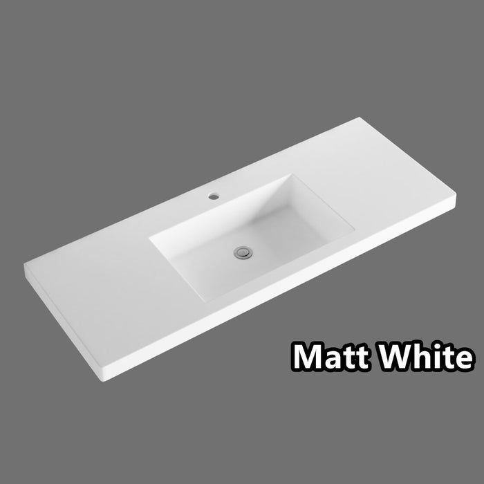600-1500*450*830mm ABS Bali Matt White MR Melamined Board Pancel MDF Door With PVC Coating Freestanding Vanity - HD reno