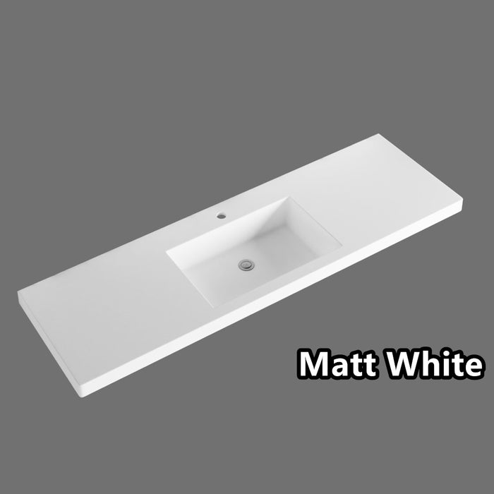 600-1500*450*830mm ABS Bali Matt White MR Melamined Board Pancel MDF Door With PVC Coating Freestanding Vanity