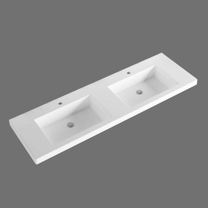 600-1500*450*830mm ABS Bali Matt White MR Melamined Board Pancel MDF Door With PVC Coating Freestanding Vanity - HD reno