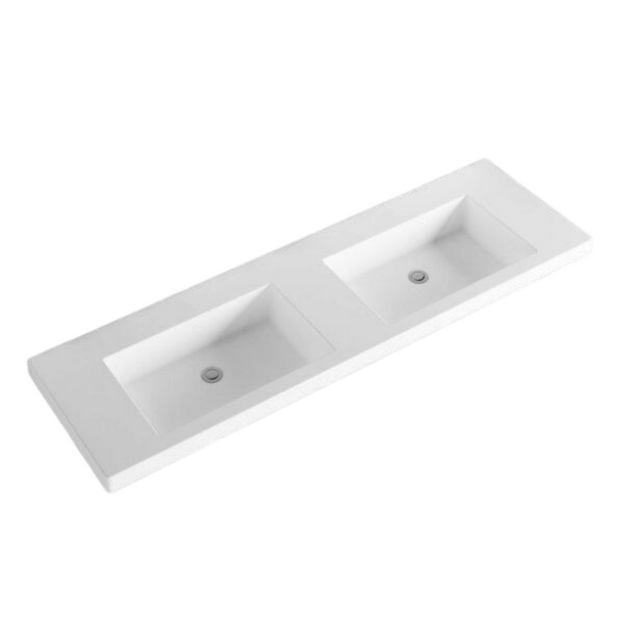 600-1500mm ABS Miami Matt White Shaker Plywood Freestanding(on Kickboard) Vanity Cabinet - HD reno