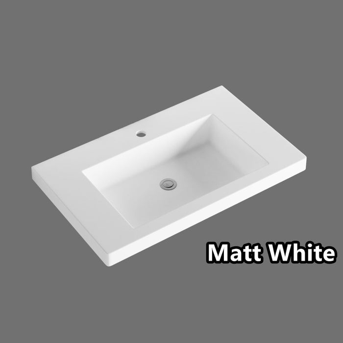 600-1500*450*830mm ABS Bali Matt White MR Melamined Board Pancel MDF Door With PVC Coating Freestanding Vanity - HD reno