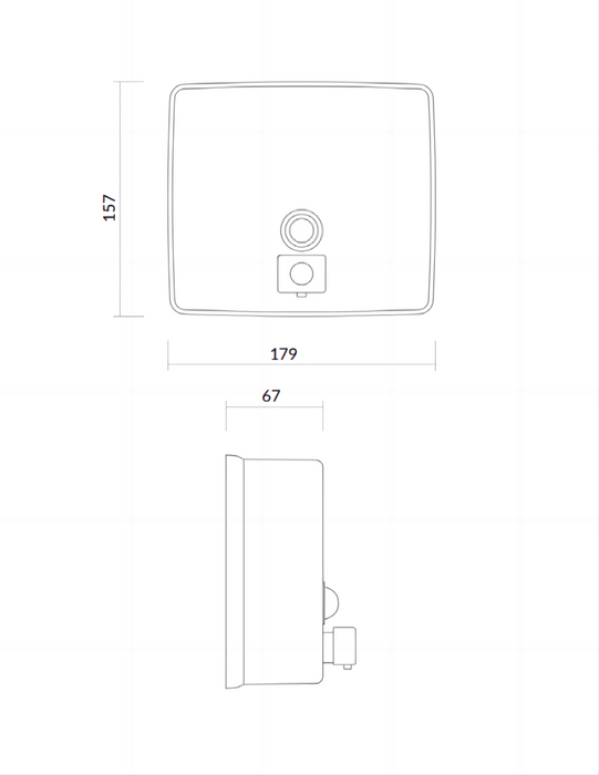 Square Stainless Steel Soap Dispenser