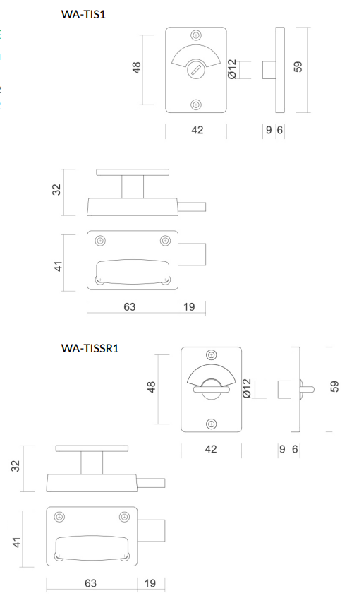 Toilet Lock and Indicator Set - Screw Fix - HD reno