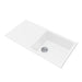1000*500*200mm Black/White granite stone kitchen sink with drainboard - HD reno