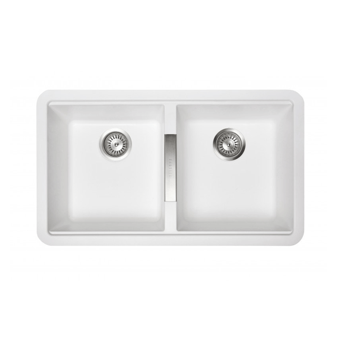 824*481*241mm Carysil Granite Double Bowl Kitchen Sink