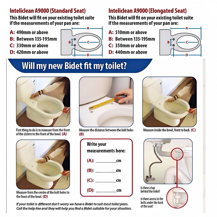 The Bidet Shop InteliClean Air 9000 Multiple Wash Functions Remote Control Bidet Toilet Seat Cover