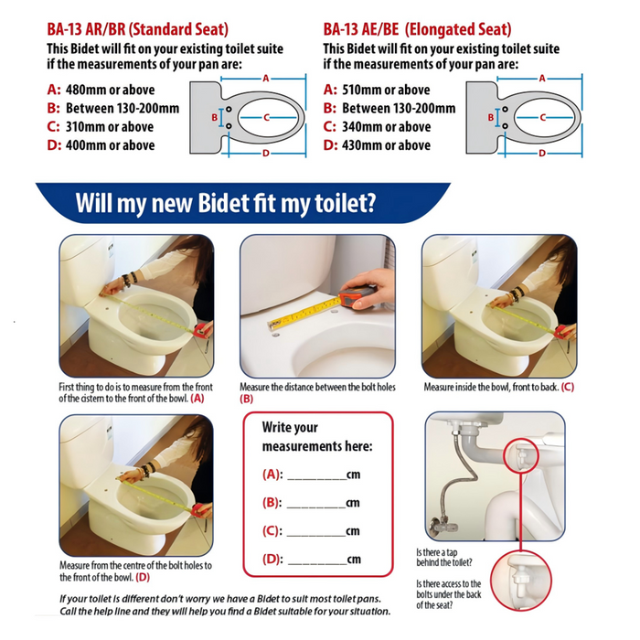 The Bidet Shop BA13A Coway Bidet Toilet Seat Cover - Warm Dryer & Hygienic Dual Nozzles
