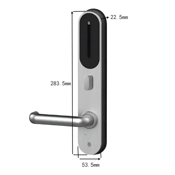 IntelliLock IL-AUM Apartment & Hotel 5-in-1 Smart Door Lock with AU Mortise - Fingerprint, PIN, Card, Key & App Access